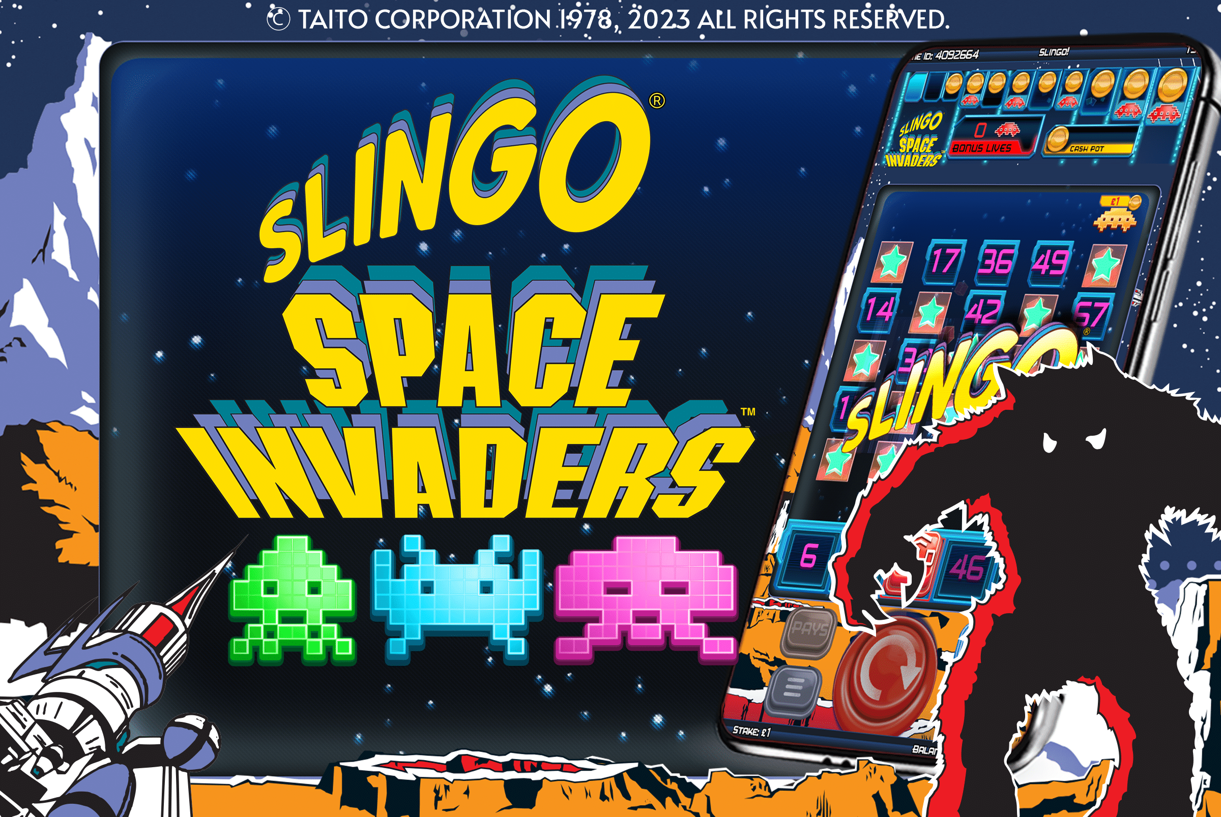 Slingo Space Invaders: The Original Shoot ‘Em Up Goes Slingo